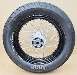 Harley Davidson Jante Roue Arrière 16x3 Noir Arrière Spoke Roue Softail Slim