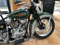 Harley Davidson Knucklehead 1936 Franklin Mint 1/10 -Rare B11WW89