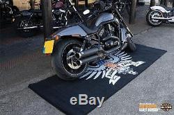 Harley Davidson Moto Motocross MX American Eagle personnalisé Garage Mat