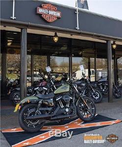 Harley Davidson Moto Motocross MX confédéré personnalisé Garage Mat