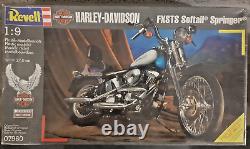 Harley Davidson Springer Fxsts Softail 1/9 Revell / Protar / Scelle Rare