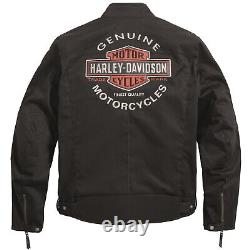 Harley Davidson Veste/Blouson en Tissu Rallier Étanche Noir Blouson Moto