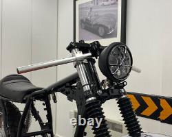 LED Personnalisé Phare Noir Brillant pour Harley Davidson Projet Chopper Moto