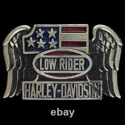 Laiton Harley Davidson Moto Taille Basse #1 Evil Knievel Vintage Boucle Ceinture