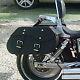 Moto Cuir Noir Sacoches Paniers Harley Davidson Softail Fatboy C12a