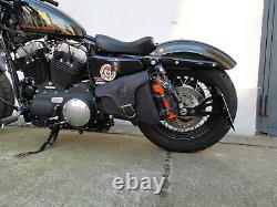 Malette pour Moto EOS Black Harley Davidson Sportster Cuir Bagages Valise HD