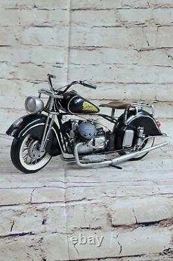 Métal Activités Manuelles (Antique Moto Modèle) Harley Davidson Chopper Décor