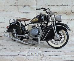 Métal Activités Manuelles (Antique Moto Modèle) Harley Davidson Chopper Décor
