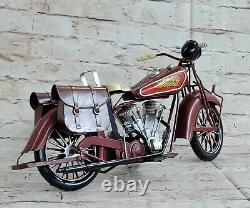 Métal Matériel Rouge Harley Davidson Indien Moto Modèle Usage Décoratifs Décor