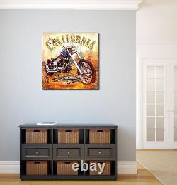 Michael Tarin Harley California Châssis-image toile Davidson moto culte