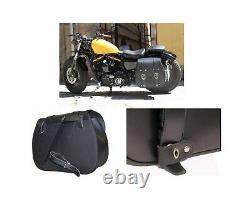 Monobag mono sacoches latérales cuir véritable moto custom harley davidson 883 g