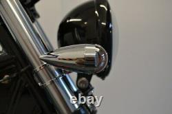 Moto Clignotant LED Chrome pour Harley Davidson Sportster Dyna 2 Paires