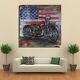 Moto Dimensionnel Métal Art Harley Davidson Moteur Vélo Peinture Murale Décor