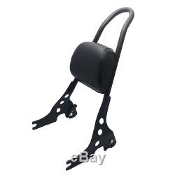 Moto Dossier Siège Sissy Bar Arrière Pr Harley Davidson Sportster 883 883R 1200