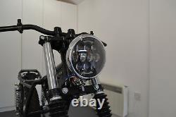Moto LED Phare Foncé Chrome Pour Personnalisé Harley Davidson Sanglier Projet