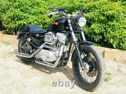 Moto Phare Avec GPS Speedo pour Harley Davidson Sportster 883 1200 Acier