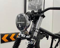 Moto Phare LED pour Harley Davidson Dyna Large Super Glide Low Rider