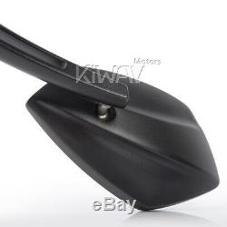 Moto rétroviseur neat sharp looks palm style noir aluminum CNC pour Kawasaki