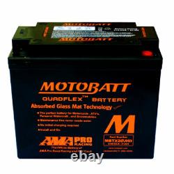 Motobatt MBTX20UHD YTX20L-BS 12 V 21 Ah 310 Cca Batterie Scellée Activé Moto
