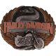 Neuf Harley Davidson Moto Serpent à Sonnettes Motard Nos Vintage Boucle Ceinture