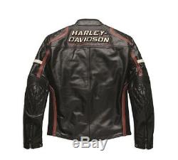 Original Harley-davidson Homme Moto Maytor Veste en Cuir 97016-19EM