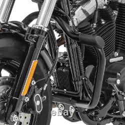 Pare carter pour Harley Davidson Sportster 2004-2020 Craftride Mustache noir
