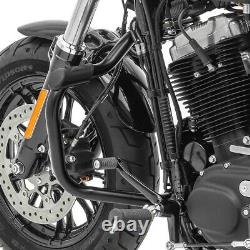 Pare carter pour Harley Davidson Sportster 883 Iron 09-20 Mustache noir
