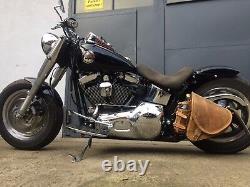 Poche Latérale Diablo Braun Convient pour Harley Davidson Moto Choppertasche HD