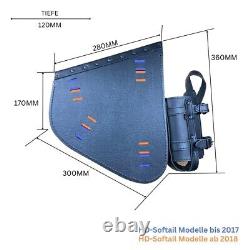 Poche Latérale Diablo Crâne Sac de Moto Convient pour Harley Davidson Fatboy Mou