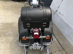 Poche Latérale Loki Noir Softail Moto Tricycle Harley Davidson Quad Cuir HD