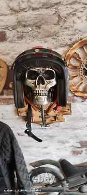 Porte casque moto Harley Davidson crâne Celtique