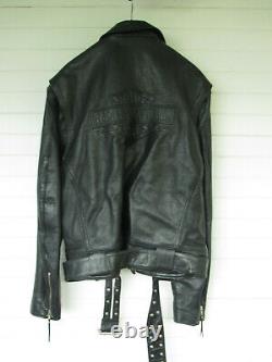 RARE Blouson cuir noir Harley Davidson (années'80) état neuf XXXL