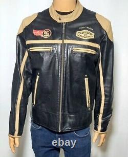 Rare CHEVIGNON Bikers Retro Vintage Jacket Cuir Harley-davidson Custom