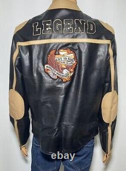 Rare CHEVIGNON Bikers Retro Vintage Jacket Cuir Harley-davidson Custom