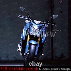 Rétroviseur Achilles 3D noir bleu pliable pour Buell Ulysses XB12XT Moto Guzzi