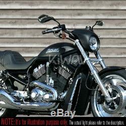 Rétroviseur carbon look LED running ou clignotant 5/16 pour moto Harley