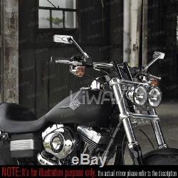 Rétroviseur chromé moto convexe CNC pour Harley-Davidson Bad Boy motorcycle