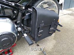 Sac de Moto Hulk Noir Convient pour Harley Davidson Fatboy Heritage Étui