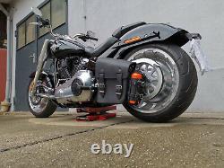 Sac de Moto Hulk Noir Convient pour Harley Davidson Fatboy Heritage Sac