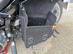 Sac de Moto Hulk Noir Convient pour Harley Davidson Fatboy Heritage Sac