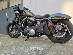 Sac en Cuir EOS Black Harley Davidson Sportster 1200 883 Iron 48 Sac de Moto