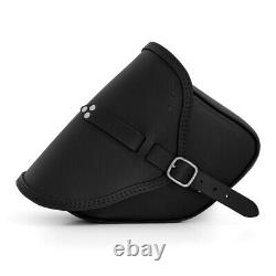 Sacoche de moto en cuir, sac de selle pour Harley Davidson Dyna, Made in italy