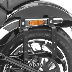 Sacoches laterales DL + kit de fixation pour Harley Dyna Fat Bob