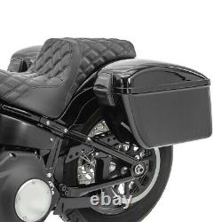 Sacoches rigides DL pour Harley Dyna Fat Bob/ Street Bob/ Wide Glide, Street 500