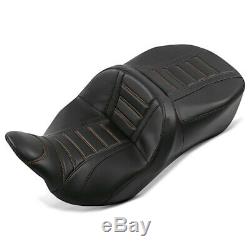 Selle moto Craftride TG3 couture pour Harley Davidson Touring 09-20 noir