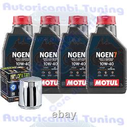 Set Entretien Huile Motul NGEN7 10W40 Pour Moto Harley Davidson