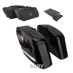 Set Valise SC6 + Sacs interieur compatible avec Harley Davidson Softail Custom/