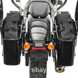 Set Valise SC6 + Sacs interieur compatible avec Harley Davidson Softail Custom/