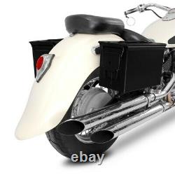 Set de Sacoches laterales PA108 pour Harley Davidson Softail Slim (FLSL) noir