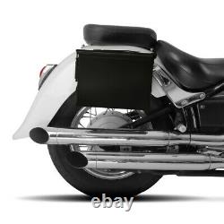 Set de Sacoches laterales PA108 pour Harley Davidson Softail Slim (FLSL) noir